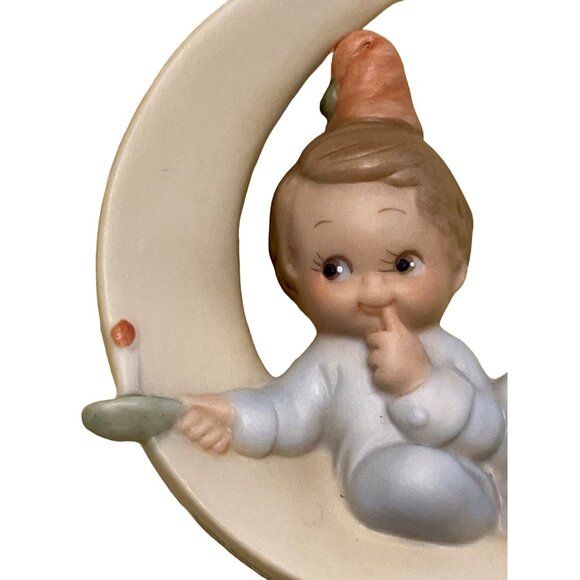 1994 Lucie Attwell figurine ornament boy and the moon - Picture 3 of 8